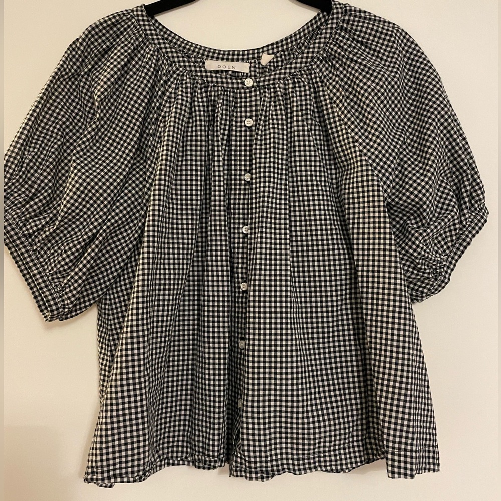 Doen Gingham June Top (XS)